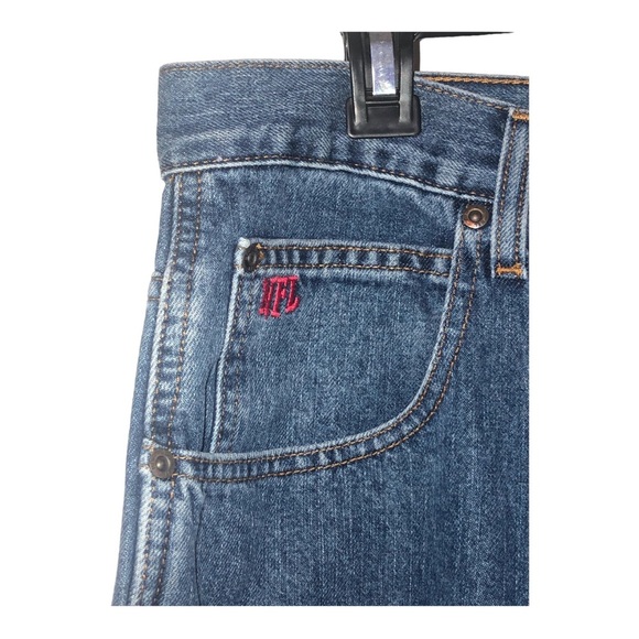 NWOT NFL team apparel Gridiron classic Dark Blue Denim blue jeans 34x32. - Picture 4 of 10